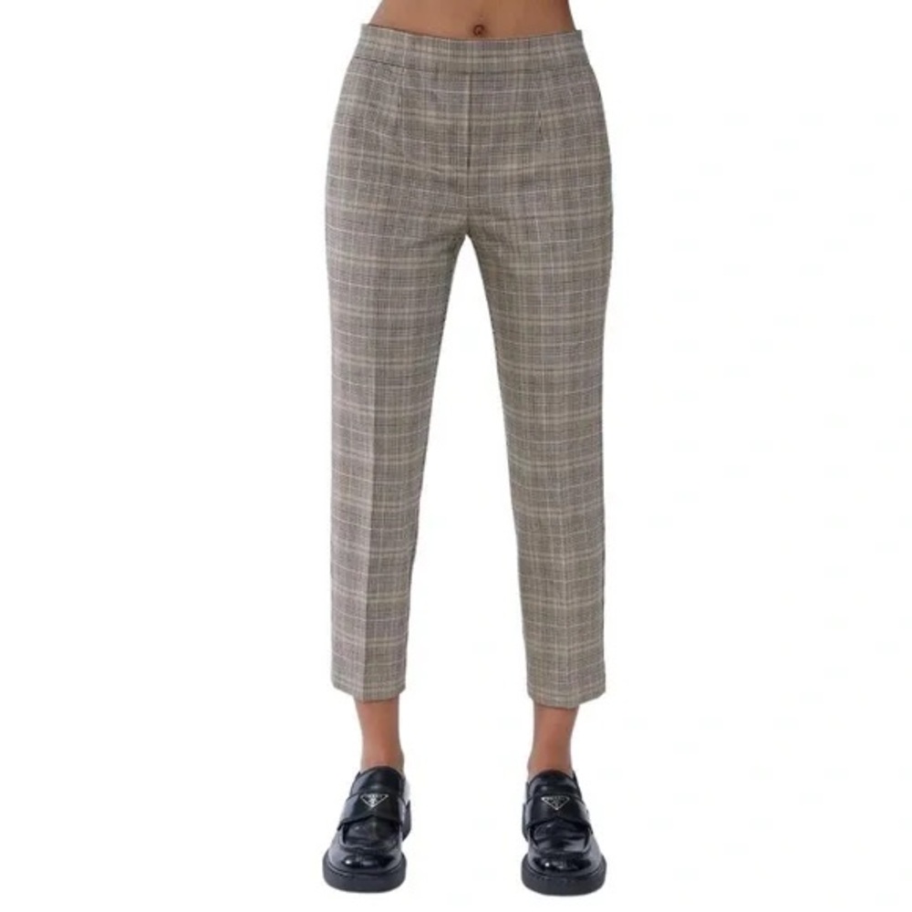 Aritzia Babaton Conan Plaid Cropped Pants